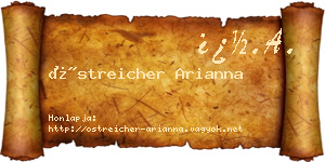 Östreicher Arianna névjegykártya